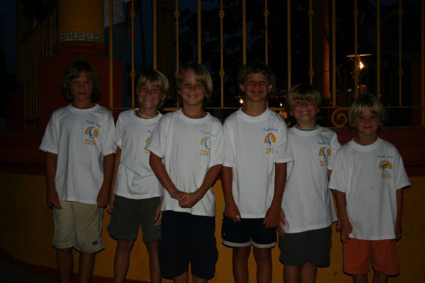 The 6 pack, oldest to youngest